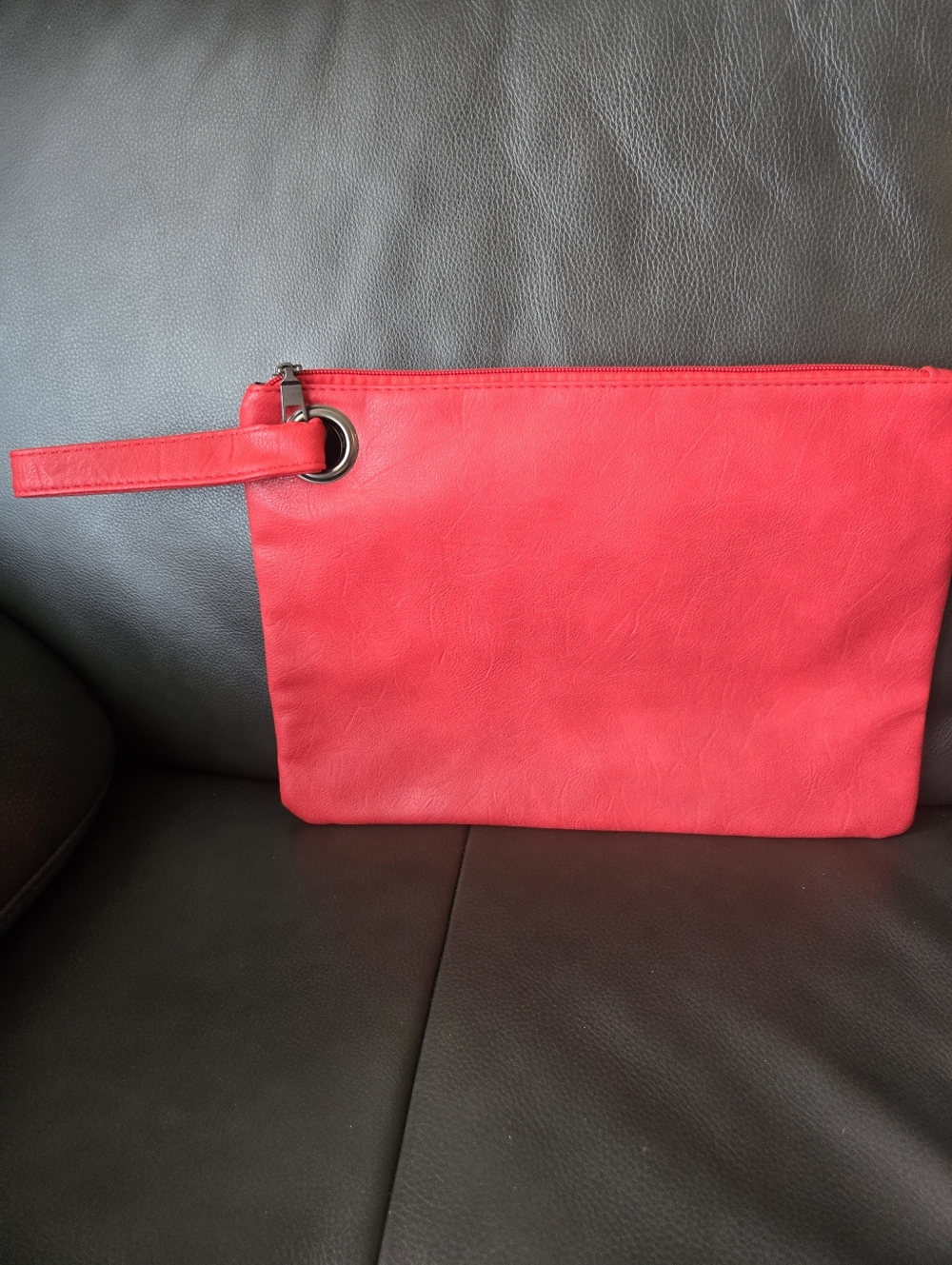 Red Women’s Wristlet Clutch - Sleek Everyday Pouch